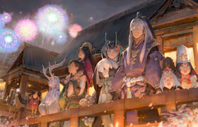 Krenz Cushart - 2-part Onmyoji commission steps lectures