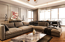 3D Scene Fold Apartment  Ferhan Akyüz