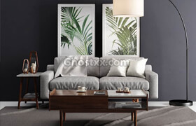 Living Set. West Elm Nedim Akay - CGMood