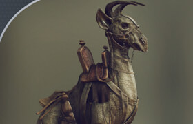 3d Total - design & create Quadrupeds beasts in zbrush - book