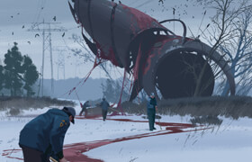 Gumroad - Simon Stalenhag Inspired Painting Tutorial by John Park