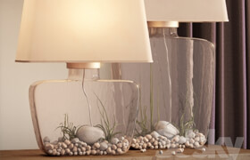 Pottery Barn \ Atrium Glass Table Lamp