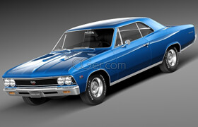 TurboSquid - Chevrolet Chevelle SS 1966 - 3DModel