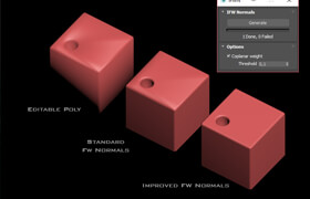 Improved Face Weighted Normals Script for 3ds Max