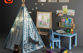 Children&#39;s tent-tepee