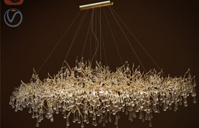 Chandelier SERIP BIJOUT OVAL X-LARGE CHANDELIER