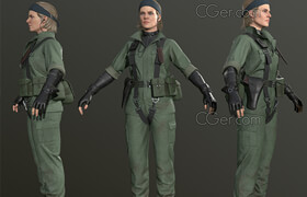 Artstation - The Boss from Metal Gear Solid 3 Snake Eater