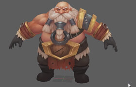 ArtStation - Hand-Painted 3D Character Dwarf texturing tutorial