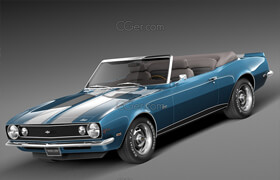 Squir - Chevrolet Camaro Z28 Convertible 1967 - 3dmodel