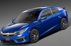 Squir - Honda Civic Coupe v1 2016 - 3dmodel