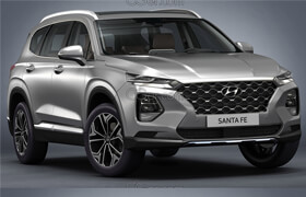 Turbosquid - Hyundai SantaFe 2019 - 3dmodel