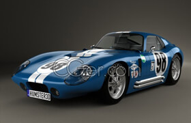 Hum3d - Shelby Cobra Daytona 1964 [3ds-c4d-fbx-lwo-max-obj]