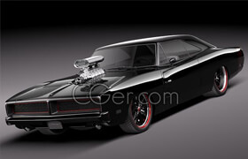 Turbosquid - Dodge Charger 1969 Custom - 3D Model [3ds-c4d-fbx-lwo-max-obj]