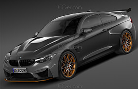 Squir - BMW M4 GTS 2016 - 3D Model [3ds-c4d-fbx-lwo-max-obj]