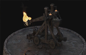 Udemy - Blender 2.80 Blender 3D Model a Medieval Catapult Full simulation Guide by Neil Bettison