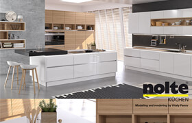 Kitchen NOLTE Nova Lack (vray GGX, corona PBR)