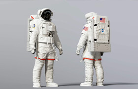 Renderhub - emu nasa space suit - 3dmodel