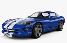 Hum3d - Dodge Viper GTS 1998 3D model