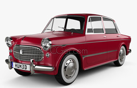 Hum3d - Fiat 1200 Granluce 1957 3D model