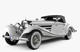 Hum3d - Mercedes-Benz 500K Special Roadster 1936 3D model