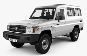 Hum3d - Toyota Land Cruiser J78 Wagon interior 2010