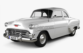 Hum3d - Chevrolet 210 Club Coupe 1953 3D model