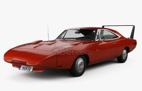 Hum3d - Dodge Charger Daytona Hemi 1969 3D model