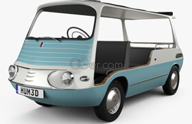 Hum3d - Fiat 600 Multipla Marinella 1958 3D model