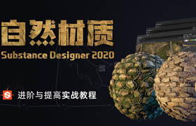 【正版】Substance Designer 《自然材质》 进阶与提高实战教学【写实材质】