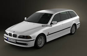 Hum3d - BMW 5 Series E39 Touring (1995-2003) 3d model