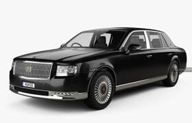 Hum3d - Toyota Century 2018 3D car model