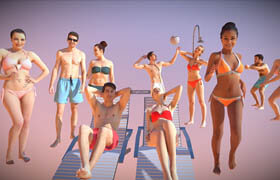 10 Gobotree Beach People Vol01 - 3dmodel