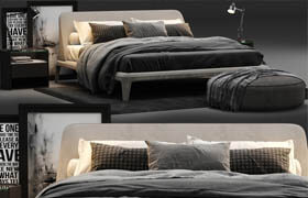 Poliform Kelly Imbottito Bed