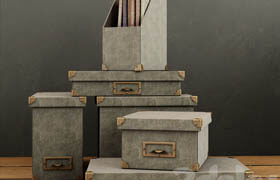 RH / LINEN OFFICE STORAGE ACCESSORIES FOG