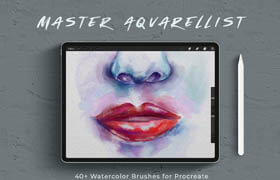 Master Aquarellist Procreate Watercolor Brushes