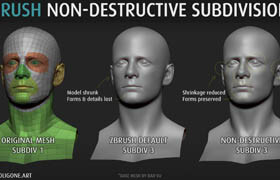 Poligone - ZBrush Non-Destructive SubDivision - plugin