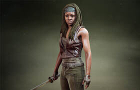 ArtStation - Michonne - Walking Dead Onslaught - 3D Models