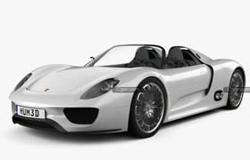 Hum3D - Porsche 918 spyder 2011 3D model