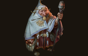 Artstation - Process Dwarf Physician TEGN Assignment - Even Amundsen