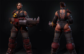 ArtStation - Lucy-Quake3 Fan Art- Retrogasm 2018 - 3dmodel