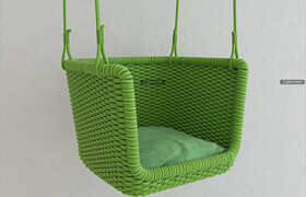 Paola Lenti - Adagio Lawn Swing - 3dmodel