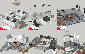 sketchup models Modern (97obj) - 3dmodel