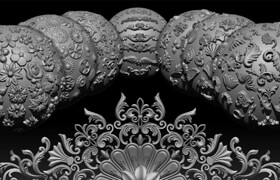 Maryam Faroqi - 150 Ornament Brush pack VOL01 - alpah笔刷