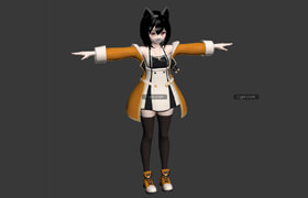 Resqyuna v1.2.0 VRChat model - BOOTH