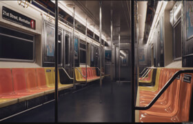 Artstation - Creating a metro train interior in Unreal Engine 5