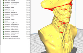 Fallout models 3 companion Board game - 3dmodel  辐射3棋盘游戏角色模型包，26个stl格式模型