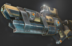 Digital Tutors - Texturing a Low Polygon Sci-Fi Weapon in MARI_2013