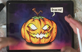 Skillshare - Create Your Own Halloween Pumpkin in Procreate