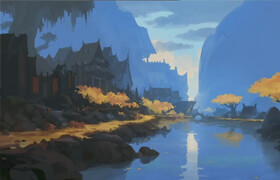 IAMAG - Andreas Rocha - Painting a Fantasy Landscape and Creative Process