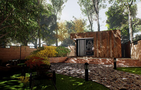 Gumroad - Unreal Archviz Exterior and Interior Tutorial The Garden Office    ​